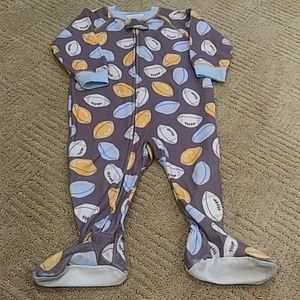 Carters football pjs, 12 mos